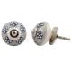 Grey Flower Cabinet Knob