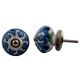 Blue Flower Knob