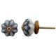 Grey Sunflower Medium Knob