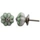 Pea Green Sunflower Medium Knob