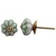 Pea Green Sunflower Medium Knob
