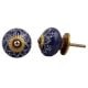 Purple Floral Knob