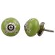 Lime Green Flower Dresser Knob
