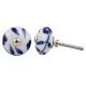 Blue Floral Medium Knob