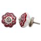 Red Flower Melon Drawer Knob