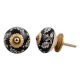 Black Leaf Ceramic Drawer Knob