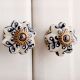Blue Flower Drawer Knob