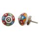 Mixed Floral Round Drawer Knob