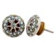 Mixed Floral Flat Knob
