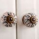 Pink Floral Ceramic Knob