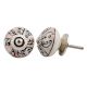 Pink Floral Ceramic Knob