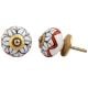 Petunia Flower Ceramic Knob