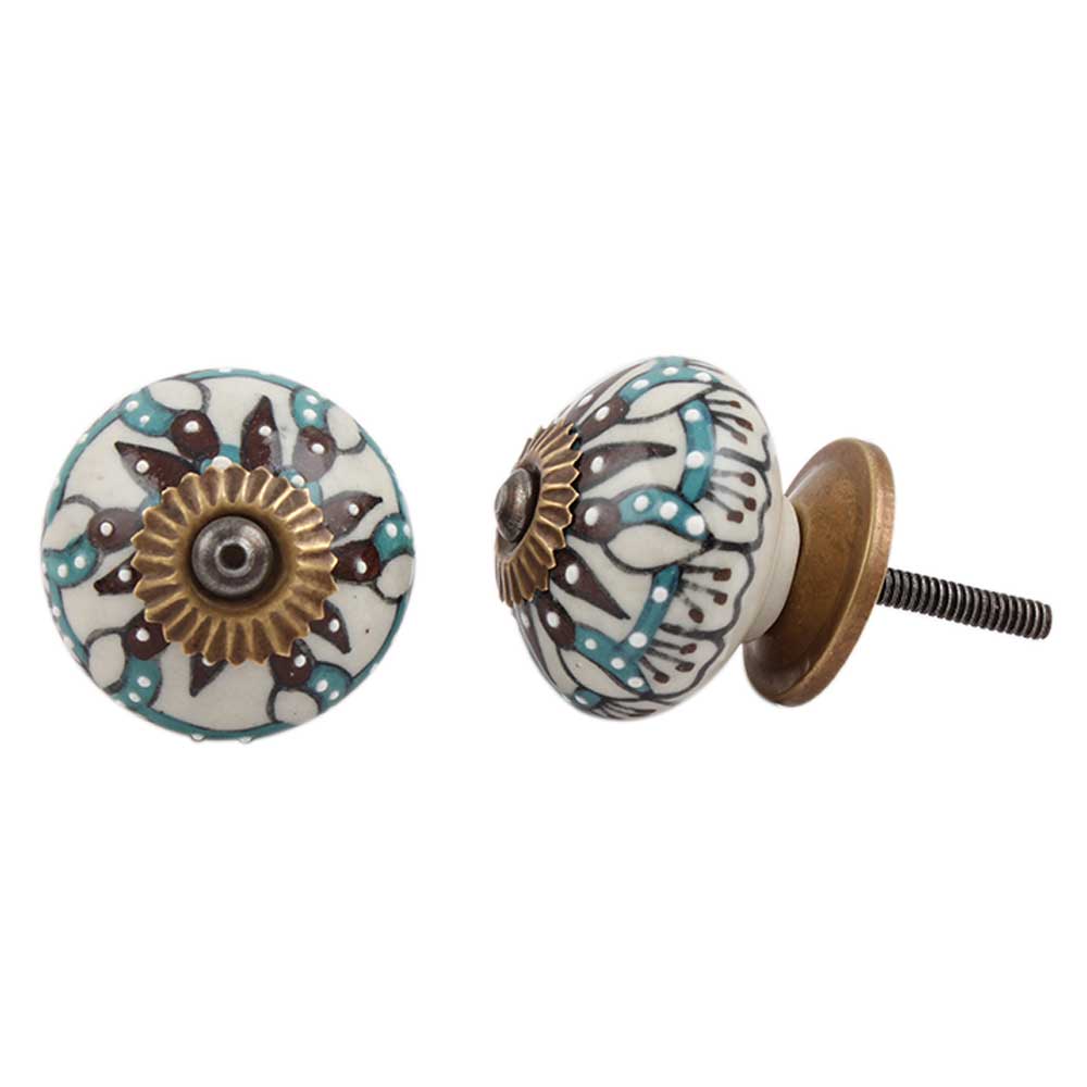 Edelweiss Flower Drawer Knob