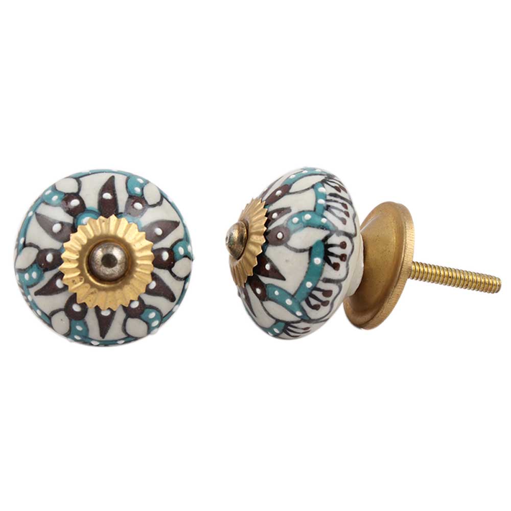 Edelweiss Flower Drawer Knob