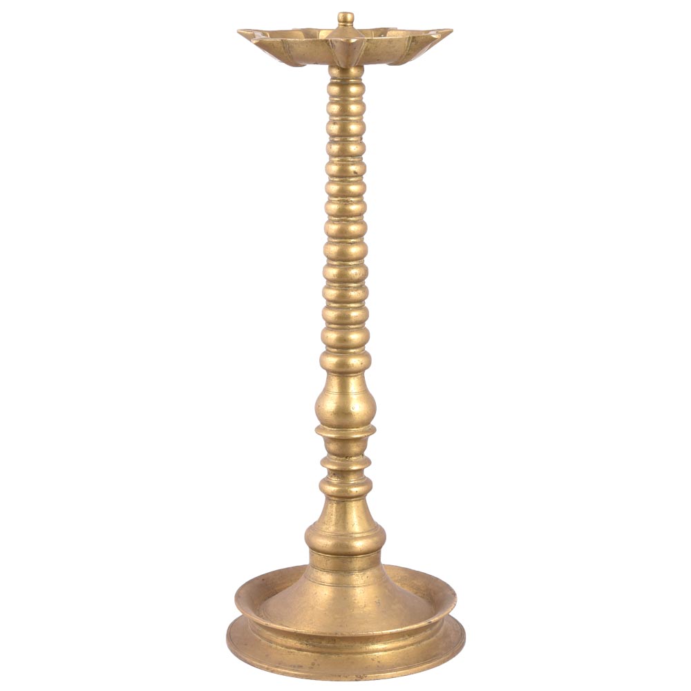 Bronze Oil Lamp-80 (Ht -17 Inches)