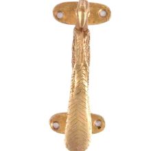 Gold Vintage Peacock Brass Door Handle