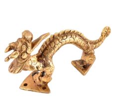 Chinese Dragon Door and  Cabinet Handle In Golden Finish