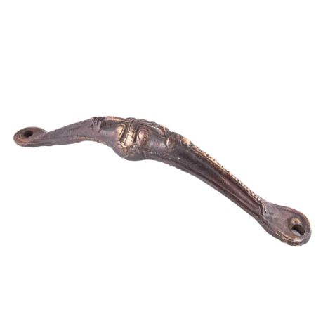 Hand Decor Face In Sturdy Brass Door Handle