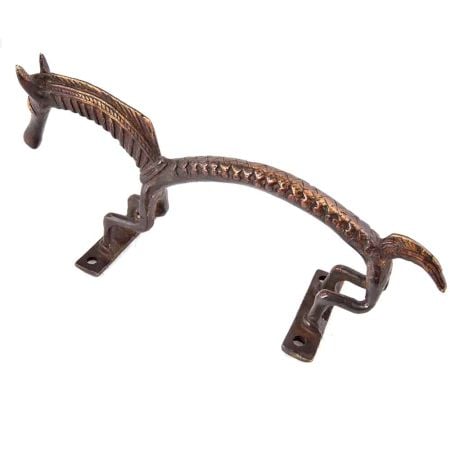 Horse Door Handle In Bronze