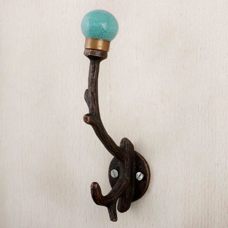 Sea Green Floral Tree Hooks