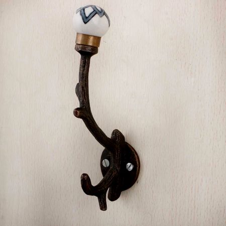 Black Floral Tree Hooks-EHG-52