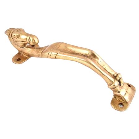 Golden Hand  Carved Horse Door and Cabinet Handle