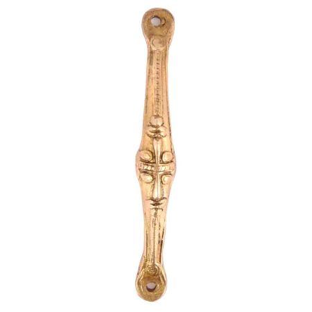 Tribal Face Golden Brass Door Handle