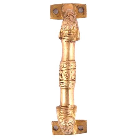 Both Side Elephant Faced Golden Bronze Door Handle