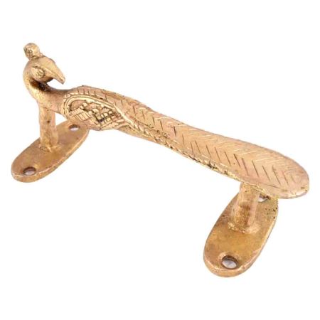 Gold Vintage Peacock Brass Door Handle