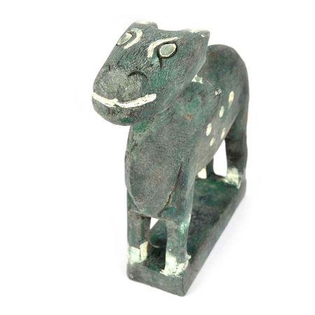 Sage Green Rural Standing Wooden Cow