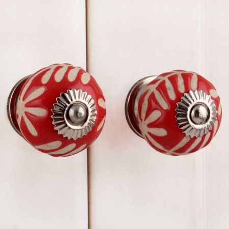 Red Etched Ceramic Knob-02
