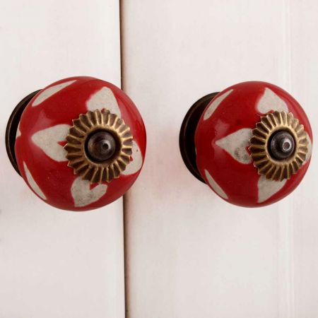 Red Etched Ceramic Knob-03