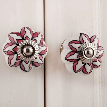 Pink Dahlia Knob