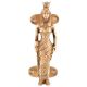 Golden Brass Queen Statue In A Cabinet or Door Handle