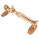 Carved Tribal Figurine Golden Door Handle