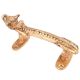 Bull Design Golden Figurine Door Handle