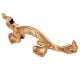 Handcrafted Golden Dragon Door Handle In Brass