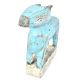 Blue Coloured Hand Made Wooden Cow