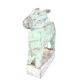 Very Old Tribal Greenish Blue Wooden Cow