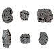 Set of 6 Piece New Mix Wooden Printing Block