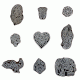 Set of 9 Piece New Mix Wooden Printing Block