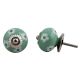 Green Floral Ceramic Knob