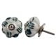 Dark Green Flower Knob