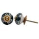 Dark Green Flower Knob
