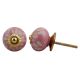 Pink Etched Ceramic Knob 43