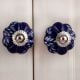 Navy Blue Cut Knob