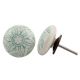Green Embossing Flower Knob