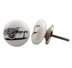 Bullock Cart Flat Knob