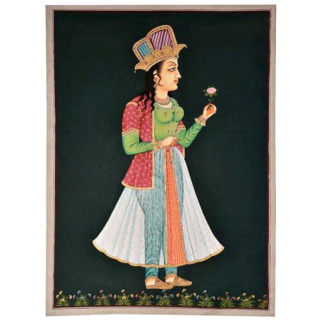 Nur Jahan historical painting 47 X 36