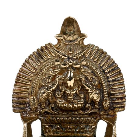 Goddess Lakshmi Figure Holy Worship Oil Lamp